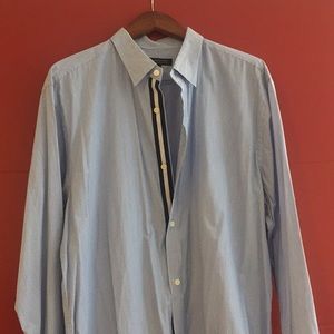 Banana Republic Striped Blue Shirt